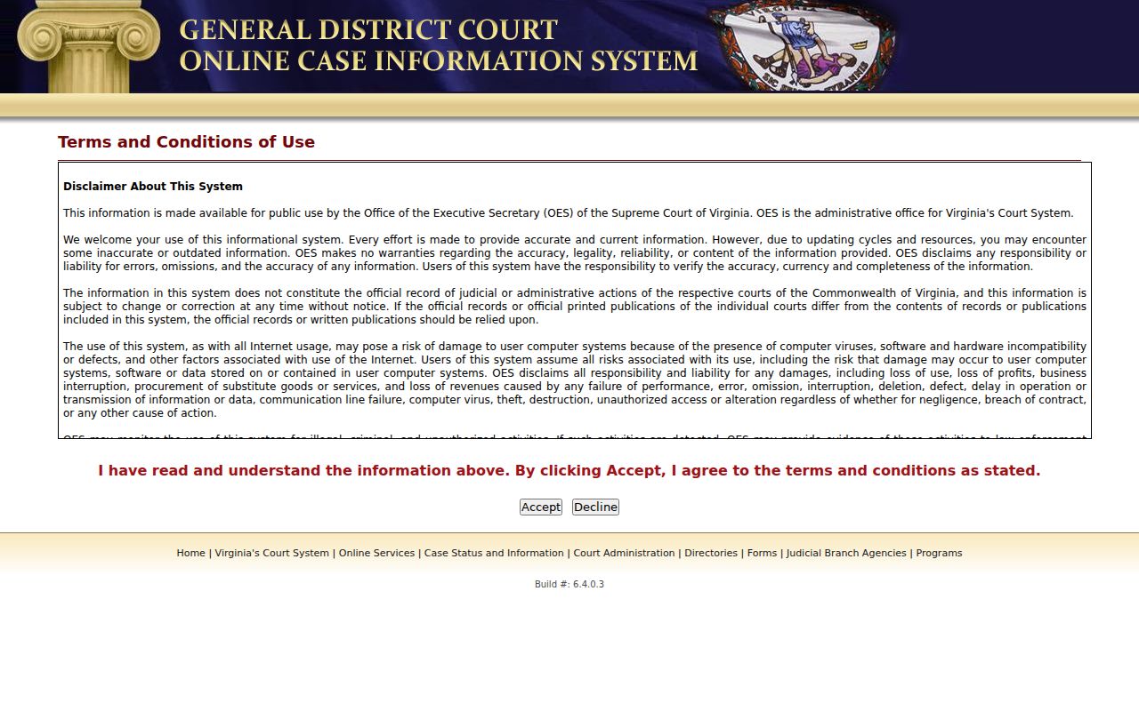 Lynchburg criminal case records in the General District Court search